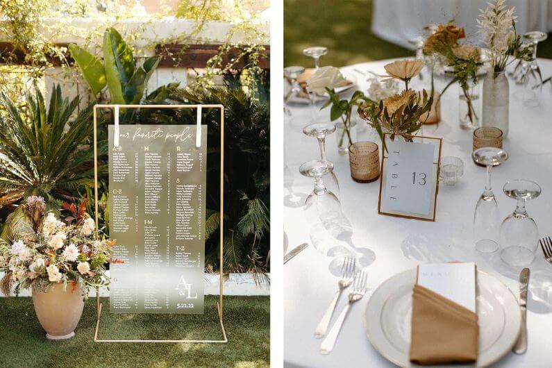 Different Methods for Numbering Wedding Tables