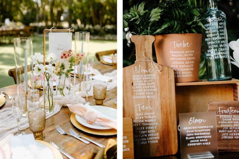 How to Plan Your Wedding Table Numbering